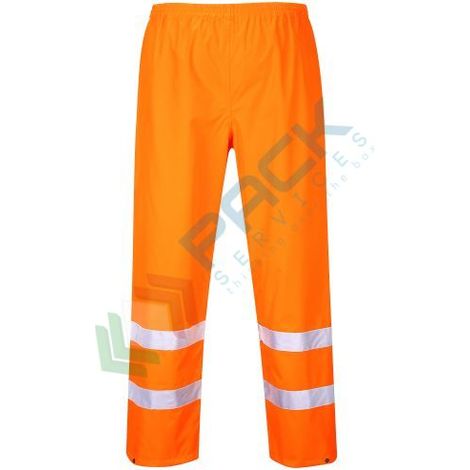Pantaloni Hi-Vis impermeabili Portwest Traffic Arancione M (1/2)