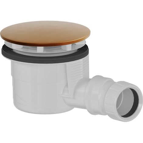 Bonde de receveur de douche, dia. 90 mm, DN40, couvercle en cuivre mat (1/3)