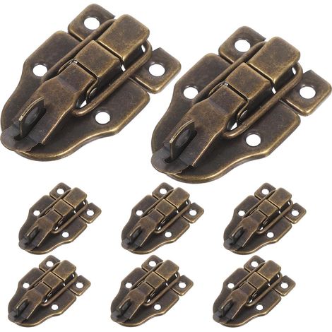 Ensemble de 8 fermoirs en bois pour boîtes, avec système (1/5)