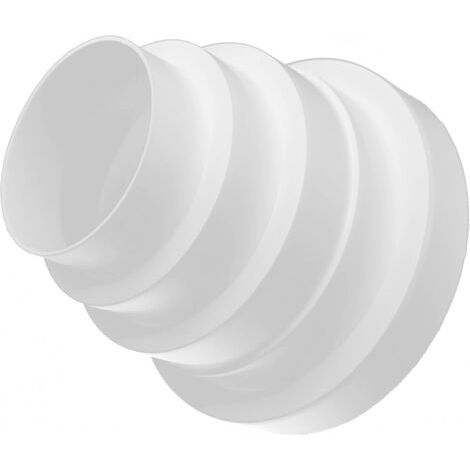 Adaptateur universel pour réduction de tuyau, tuyau de réduction en plastique, transition en PVC, diamètre 80-100-120-125-150 mm, tuyau de ventilation et tube flexible, ventilateur, sèche-linge (1/5)