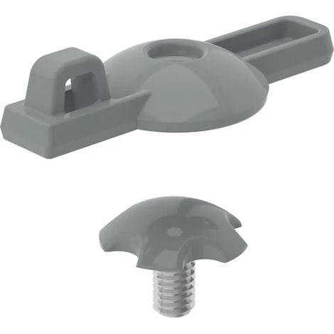 Geberit Tornillo embellecedor para maneta de mezclador para grifería de lavabo monomando Bambini: gris, 245450291