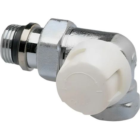 Robinet thermostatique, corps double équerre droite Caleffi, 15x21 (1/2") (1/2)