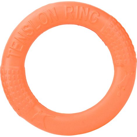 Anneau de traction élastique en EVA pour petits chiens, idéal pour l'entraînement au saut et à la course, orange. (1/5)