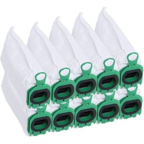PA Sacs d'aspirateur compatibles avec le filtre d'aspirateur Vorwerk Kobold VB100 VB 100 FP100 FP 100, 10 sacs filtrants de rechange (1/4)