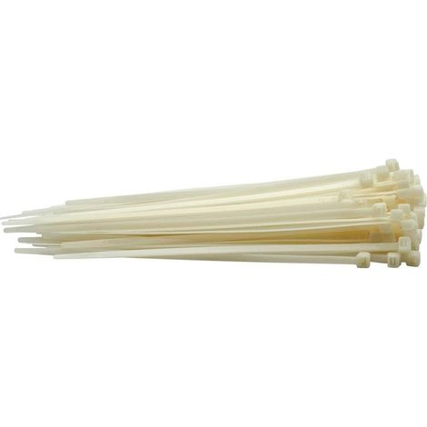 Draper 70394 - Fascette per cavi in nylon, 4,8 x 200 mm, 100 pezzi, colore: Bianco