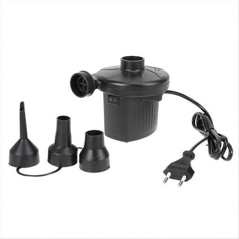 Gonfleur électrique rapide pour matelas et piscines, 3 buses incluses, prise UE, pompe à air portative pour gonflage facile (1/5)