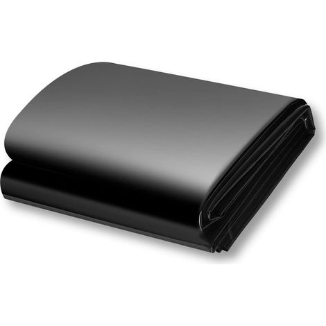 Revestimiento de HDPE negro para estanques, de alta resistencia para jardines, flores, invernaderos y drenaje (2 m x 2 m). (1/5)
