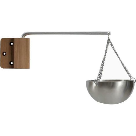 Bol d'aromathérapie pour sauna, porte-huiles essentielles pour sauna, diffuseur d'huiles essentielles pour sauna, bol diffuseur pour sauna avec bras pivotant (1/5)