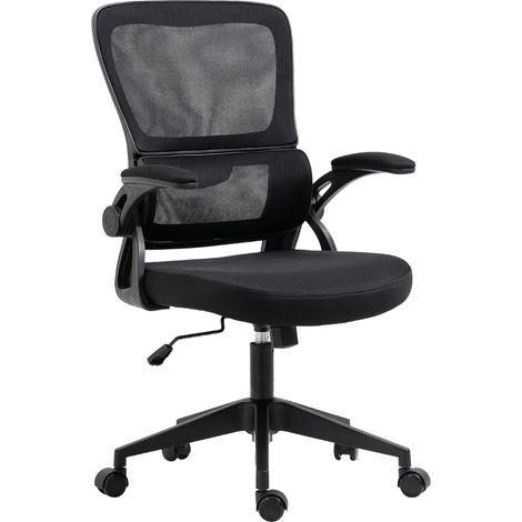 7H SEVEN HOUSE - Silla de Escritorio Ergonómica ErgoFlex, Respaldo de Malla Transpirable, Altura Ajustable, Reclinable, con Soporte Lumbar, Reposabrazos y Ruedas, Negro/Gris Oscuro/Gris Claro