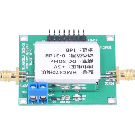 Digital RF Attenuator Module HMC470 27dBm 7V No Attenuation Heat Dissipation RF Attenuator Board