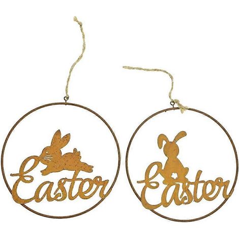 Décorations de Pâques, suspensions de porte en forme de lapin de Pâques, décorations murales pour portes et murs. (1/4)