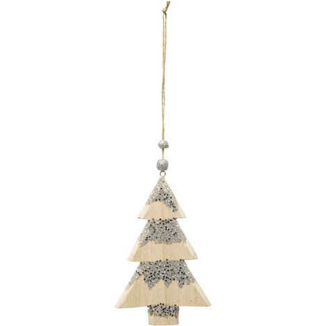 Sujet de Noël Sapin "Hors Piste" 15cm Naturel
