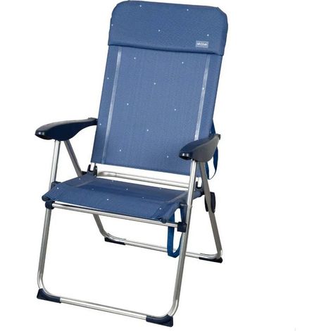 Chaise de plage Aktive La Palma Bleu aluminium textilène