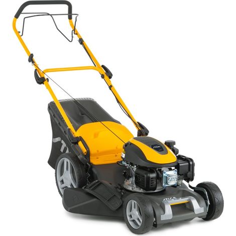 Stiga – Tondeuse à gazon thermique 46 cm – Moteur 139 cm³ 2,20 kW – Bac hybride 60 L avec indicateur – Éjection latérale et mulching (1/5)