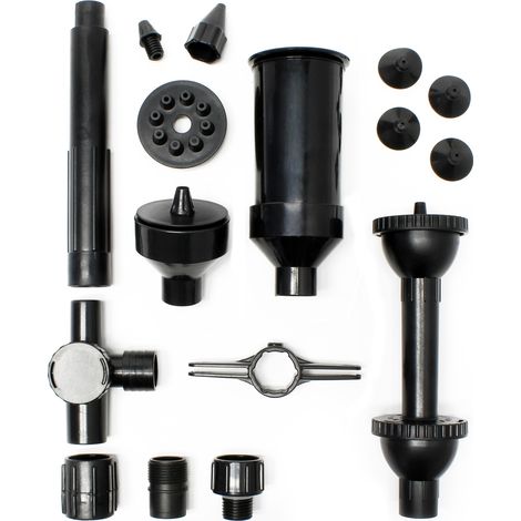 SunSun Ersatzteil für Aquariumpumpe HJ-1543/1843 Aufsatz Set 3, Aufsatzset mit Springbrunnendüse für Teichpumpe, effiziente Aquariumpumpe