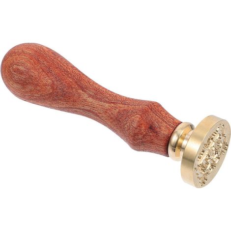 Tampon à cire alphabet lettre E style rétro en cuivre, compatible avec les loisirs créatifs et les cadeaux (1 pièce) (1/5)