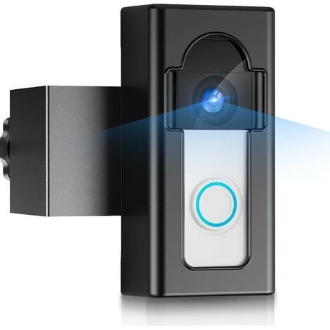 Support de sonnette antivol compatible avec les sonnettes vidéo sans fil Ring/Blink 4/3/3 Plus/2/1 (modèle 2020), support de montage réglable, adaptateur de fixation sans perçage et accessoires inclus (1/5)