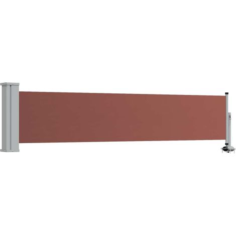 Tenda da Sole Tenda Laterale Retrattile per Patio 60x300 cm Marrone (1/5)