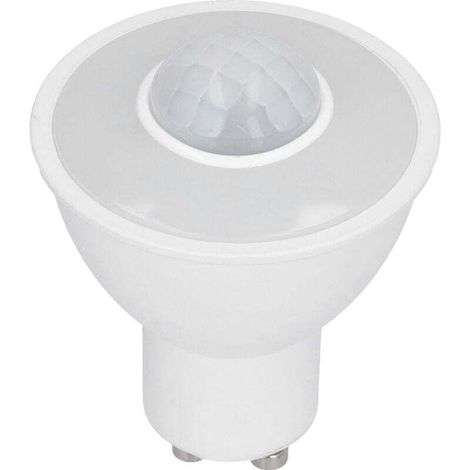 Ampoule GU10 ampoule de détection de corps infrarouge 5W 500LM ampoule LED pour plafond couloir AC100-240V lumière blanche (1/4)