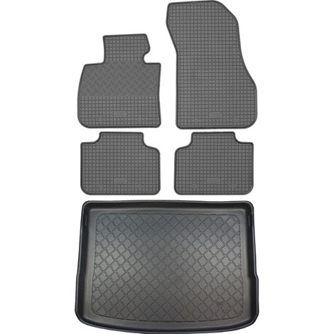 BMW Serie 2 F45 / 225xe Active Tourer VAN (5 puertas) desde septiembre de 2014. Juego de alfombrillas de goma para coche y alfombrilla para maletero.