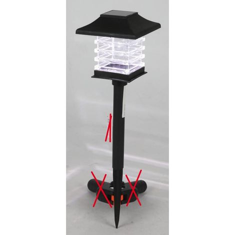 Solar Gartenleuchte LED Lampe Beleuchtung Licht Dekoration Erdspieß Boden Topf (1/4)