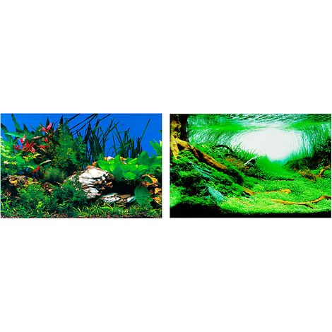 Ferplast BLU 9040 Sfondo per acquari con doppia immagine . Variante BLU 9053 - Misure: 120 x h 50 cm -