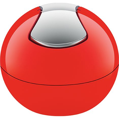 Poubelle à  bascule PP BOWL 1L Rouge Spirella