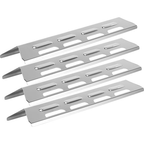 Plaque chauffante pour barbecue à gaz 4 pièces, en acier inoxydable, compatible avec les modèles Backyard Grill, Tek GSF, Kenmore, Master Forge et Perfect Flame. (1/5)