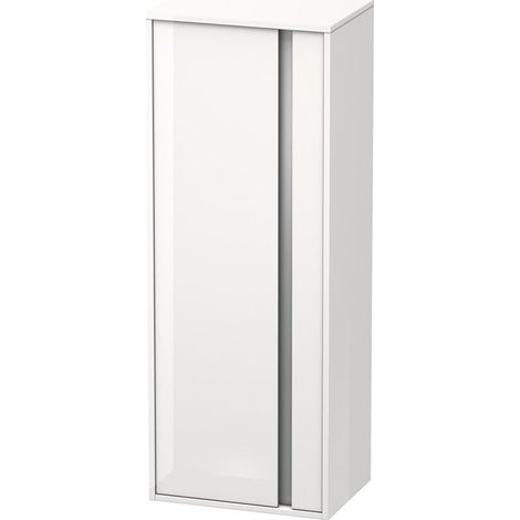 Armoire KETHO 360x500x1320mm ouverture gauche blanc brillant