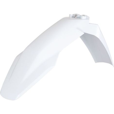Guardabarros delantero Polisport para Husqvarna TC FC 125 250 300 350 TE FE 150 450, color blanco.