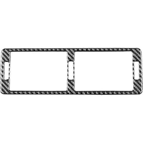 Accessoires intérieurs pour BMW Série 5 E39 (1998-2003) : Cadre de grille d'aération de console centrale en fibre de carbone souple (1/5)