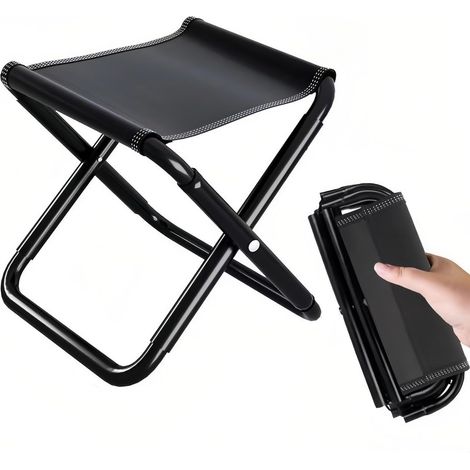Sgabello da caccia pieghevole, mini sedia leggera, mini sedia pieghevole, piccolo sedile pieghevole portatile con borsa per il trasporto con cerniera per viaggi, pesca, escursionismo, barbecue, spiagg