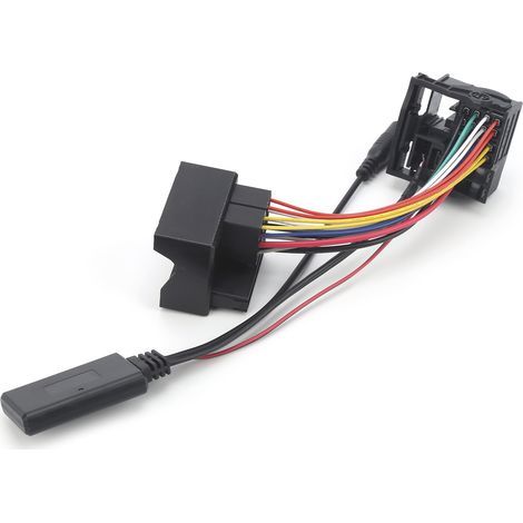 Adaptateur Aux Bluetooth 5.0 - Câble Audio 6 Broches pour Autoradio - Compatible Ford Focus Mondeo Fiesta Fusion Galaxy C-Max S-Max Transit à Partir de 2005 - 1 Pièce (1/5)