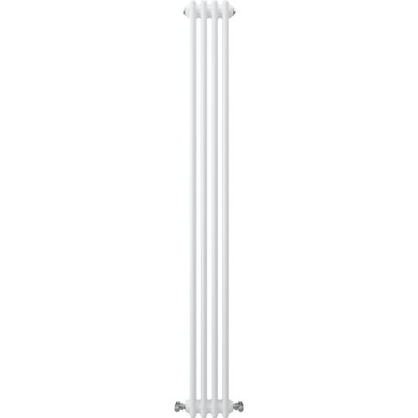 Acezanble Vertical Traditional Cast Iron Style Radiator 1800x200mm 3 Column White