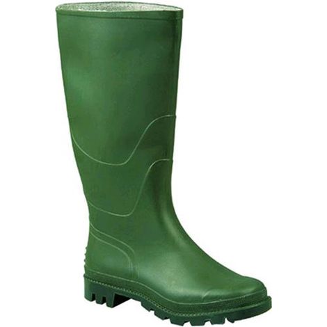 Stivali Ginocchio Pvc Colore Verde/Nero N. 38