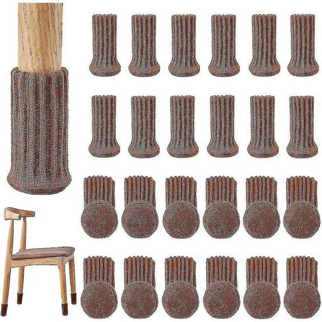 24er-Packung Hochstuhlsocken, elastisch, rutschfest und stoßdämpfend – Braun (1/5)
