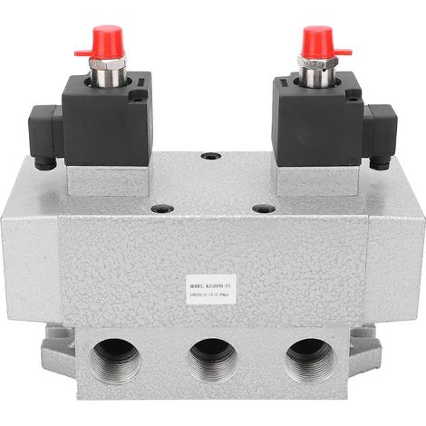Vanne pneumatique à double bobine, à commande électronique, à cinq voies et trois positions, G1in 0,15-0,8 MPa K35D2H-25 (1/5)