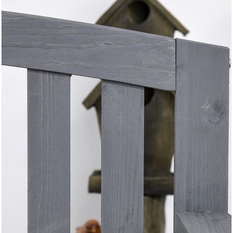 Sitzmöbel Holzbank wetterfest 143 cm Holz Zweisitzer HAVRYA (1/4)