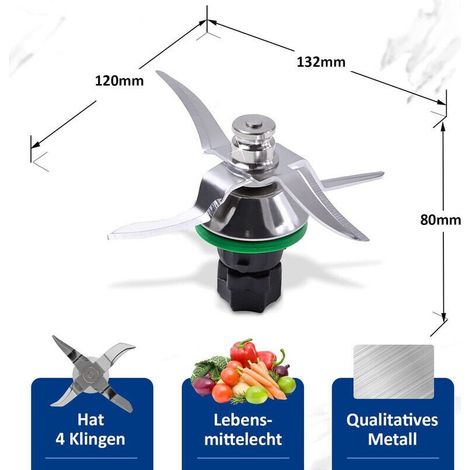 Couteau Thermomix TM5/TM6, Lame pour Robot Thermomix Vorwerk TM5/TM6, Pièce Détachée et Accessoire de Rechange,Accessoires cuisine et cuisson, (1/5)