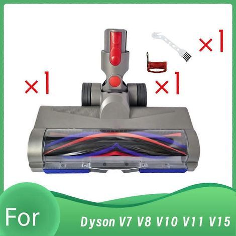 Brosse pour aspirateur Pour V7 V8 V10 V11 V15 Cordless Aspirateur Anti – Entanglement Design Roller Brosse Head avec LED Dust Lights (1/5)