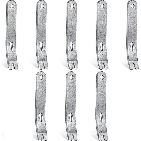 Set mit 8 Mini-Flachhebeln aus Edelstahl, multifunktionales Werkzeug zum Öffnen von Türen. (1/5)