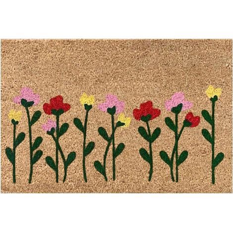 Tapis de sol, fleurs, paillassons, tapis d'entrée, tapis de sol, tapis absorbants pour salle de bain