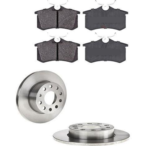 KIT FRENI POSTERIORI compatibile con VW GOLF VI VARIANT (AJ5) - DISCHI + PASTIGLIE OEM: P 85 020 / 17547 , 18117 , 17628 /SOSTITUZIONE DIRETTA/BASSA POLVERE/SILENZIOSO (1/5)
