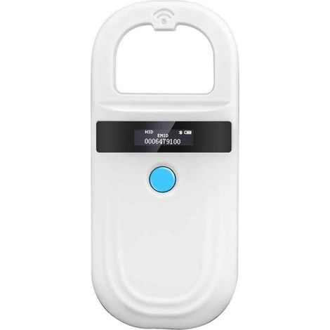 Haustier-ID-Lesegerät. Wiederaufladbarer Mikrochip-Scanner für Haustiere mit RFID-EMID-Anzeige. Tragbares Lesegerät für Haustier-Marken.