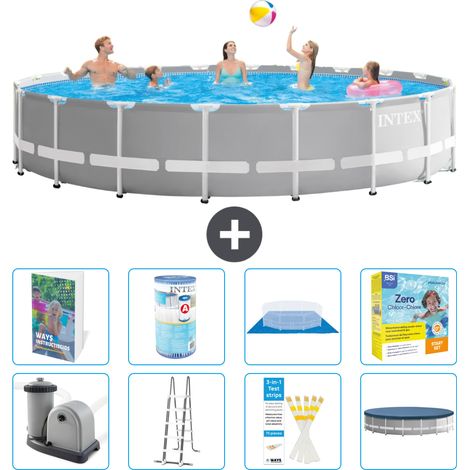 Prism Frame Pool Rund - 610x132 cm - 9-teilig S572