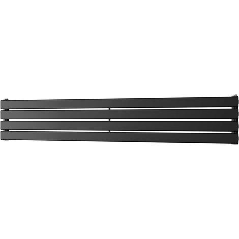 Typhoon Axis - Black Horizontal Radiator H272mm x W1600mm Single Panel (1/3)