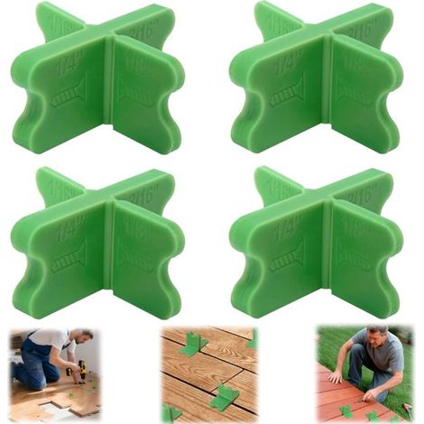 Plaques de réglage de joint lot de 4 - accessoires de pose de parquet 5,8 x 2,3 cm (1/5)
