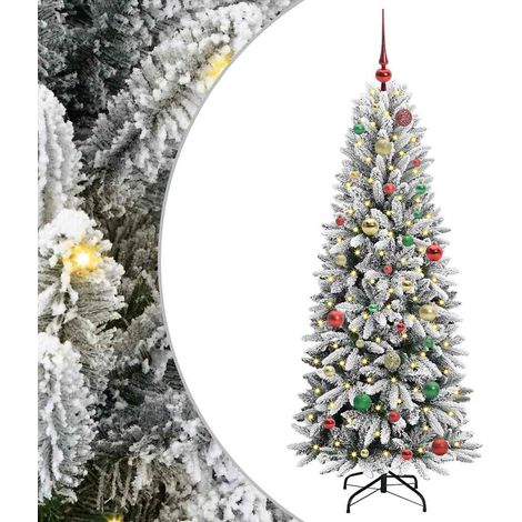 Sapin de Noël，Arbre de Noël artificiel avec 150 LED Blanc 63 x 63 x 150 cm CFW68200 (1/5)