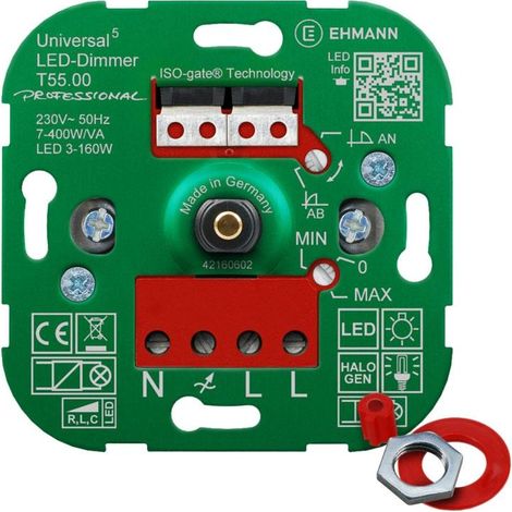 LED Universaldimmer 3-160W T55.00 Ehmann