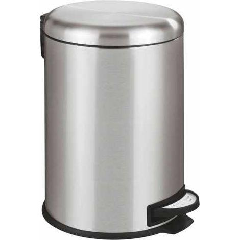 Portarifiuti a pedale Leman Easy-Close acciaio inox WENKO (1/8)